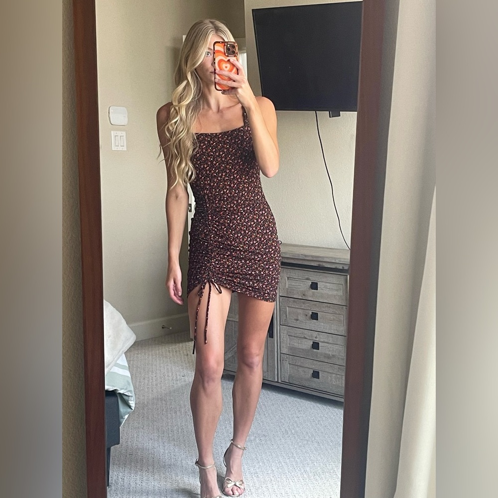 Windsor Black Floral Mini Dress